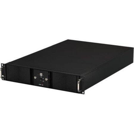 ATHENA COMPUTER POWER CORP Athena Computer Power Corp. RM-DD2U24E708 2U Rackmount Black Steel Chassis RM-DD2U24E708